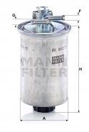 Mann-Filter WK 842/12 x Filtr paliwa