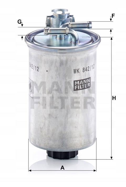 Mann-Filter WK 842/12 x Filtr paliwa