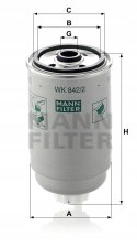 Mann-Filter WK 842/2 Filtr paliwa
