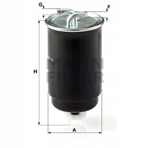 Mann-Filter WK 842/3 Filtr paliwa