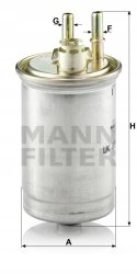 Mann-Filter WK 853/7 Filtr paliwa