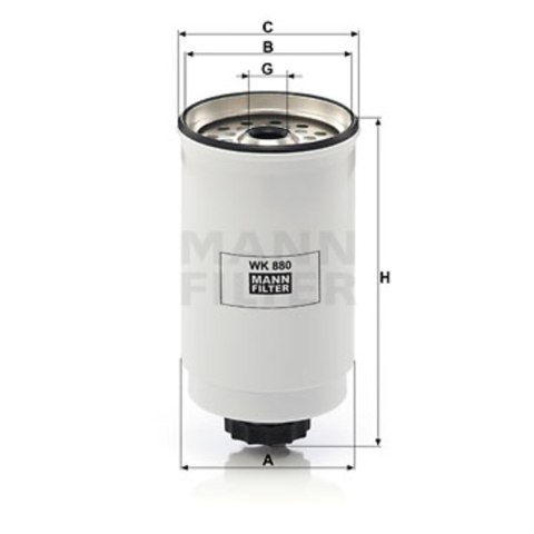 Mann-Filter WK 880 Filtr paliwa