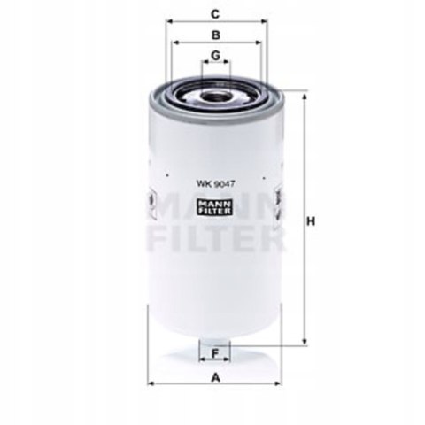Mann-Filter WK 9047 Filtr paliwa