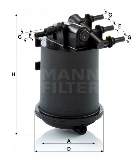 Mann-Filter WK 939/1 Filtr paliwa