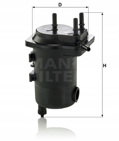 Mann-Filter WK 939/17 x Filtr paliwa