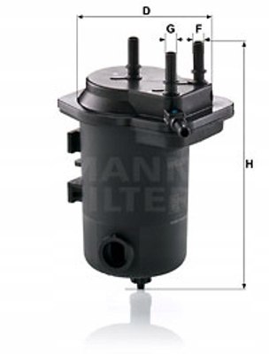 Mann-Filter WK 939/9 x Filtr paliwa