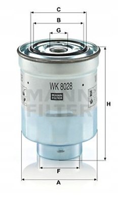 Mann-Filter WK 8028 z Filtr paliwa