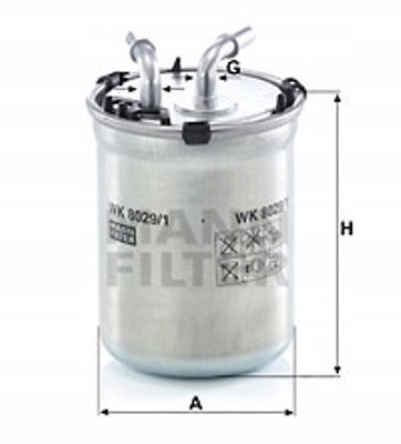 Mann-Filter WK 8029/1 Filtr paliwa