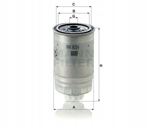 Mann-Filter WK 8034 Filtr paliwa