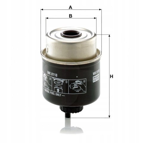 Mann-Filter WK 8118 Filtr paliwa