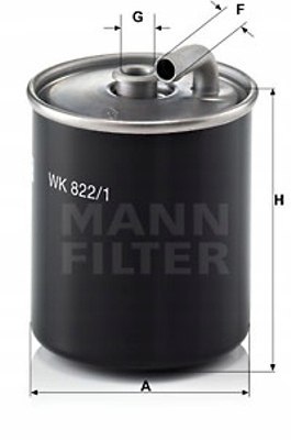 Mann-Filter WK 822/1 Filtr paliwa