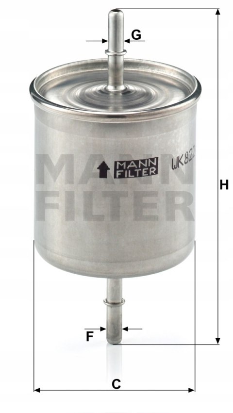 Mann-Filter WK 822/2 Filtr paliwa