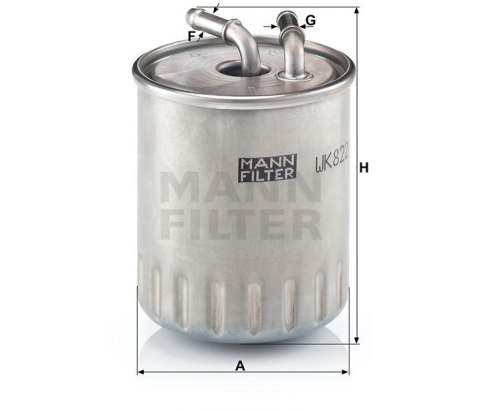 Mann-Filter WK 822/3 Filtr paliwa