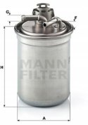 Mann-Filter WK 823/3 x Filtr paliwa