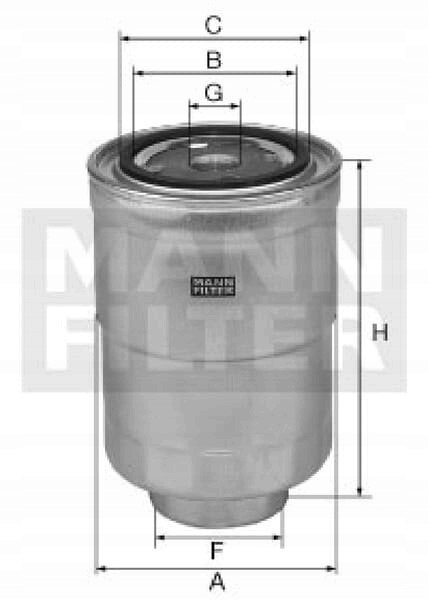 Mann-Filter WK 828 x Filtr paliwa
