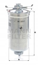 Mann-Filter WK 829/1 x Filtr paliwa