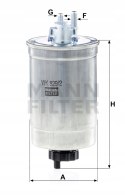 Mann-Filter WK 829/2 Filtr paliwa