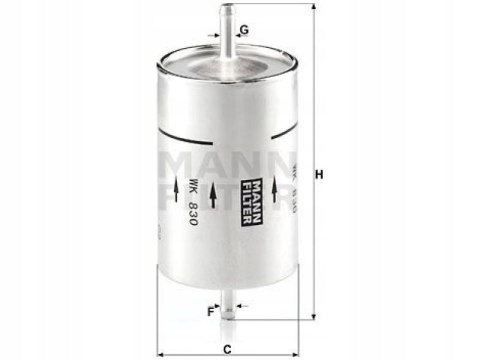 Mann-Filter WK 830 Filtr paliwa