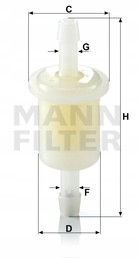 Mann-Filter WK 21 (10) Filtr paliwa
