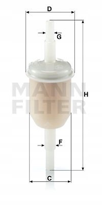 Mann-Filter WK 31/2 (10) filtr paliwa mann filter