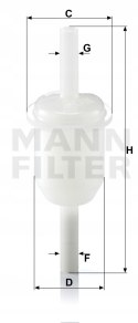 Mann-Filter WK 31/4 (10) Filtr paliwa