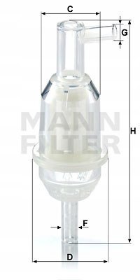 Mann-Filter WK 31/5 (10) Filtr paliwa