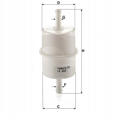 Mann-Filter WK 4002 Filtr paliwa