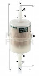 Mann-Filter WK 42/1 Filtr paliwa
