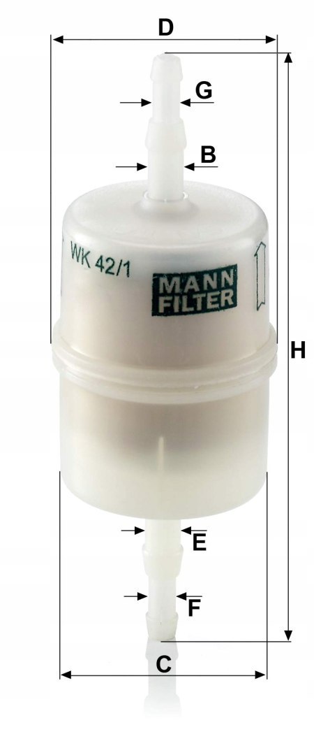 Mann-Filter WK 42/1 Filtr paliwa