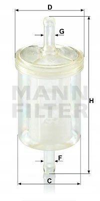 Mann-Filter WK 43/13 (10) Filtr paliwa