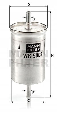 Mann-Filter WK 5003 Filtr paliwa