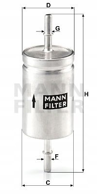 Mann-Filter WK 512 Filtr paliwa