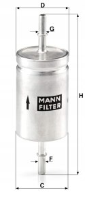Mann-Filter WK 512 Filtr paliwa