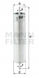 Mann-Filter WK 522 Filtr paliwa
