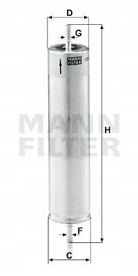 Mann-Filter WK 522 Filtr paliwa