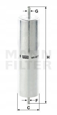 Mann-Filter WK 6011 Filtr paliwa