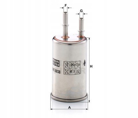 Mann-Filter WK 6038 Filtr paliwa