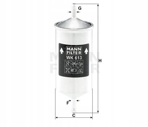 Mann-Filter WK 613 Filtr paliwa