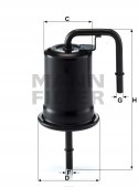 Mann-Filter WK 614/45 Filtr paliwa