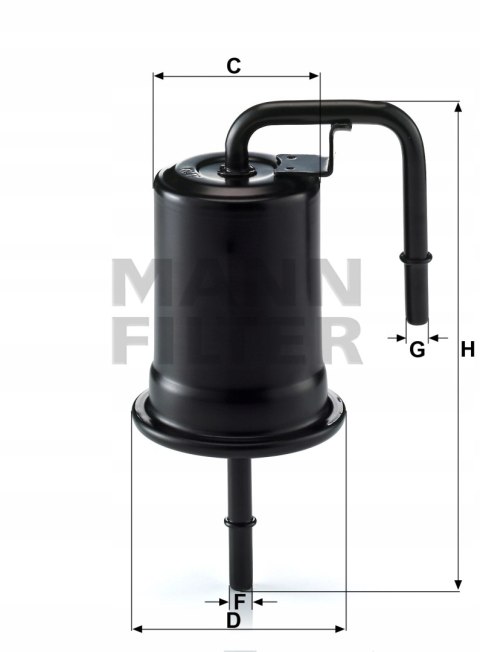 Mann-Filter WK 614/45 Filtr paliwa