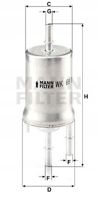Mann-Filter WK 69 Filtr paliwa
