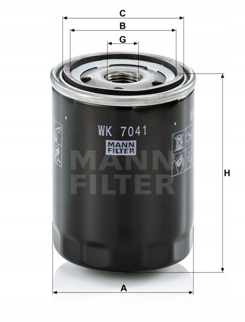 Mann-Filter WK 7041 Filtr paliwa