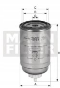 Mann-Filter WK 715/1 x Filtr paliwa