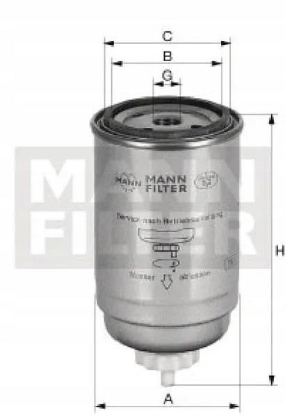 Mann-Filter WK 715/1 x Filtr paliwa