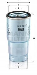 Mann-Filter WK 720/2 x Filtr paliwa