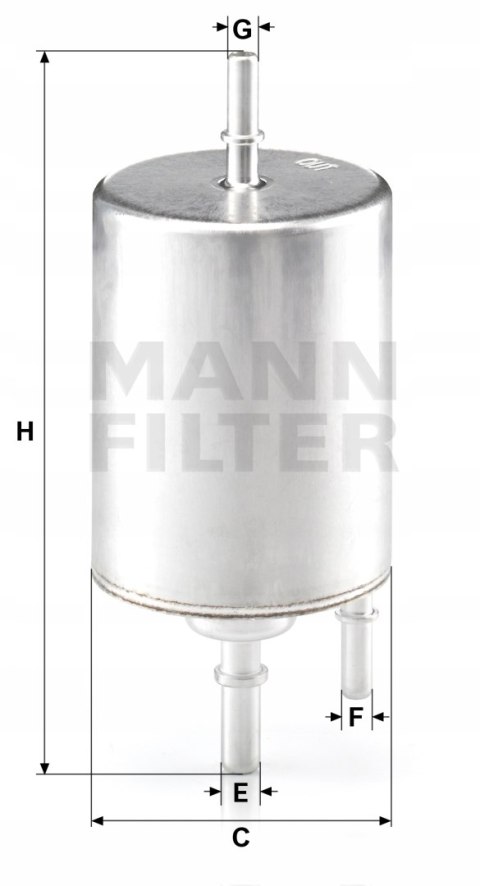 Mann-Filter WK 720/4 Filtr paliwa