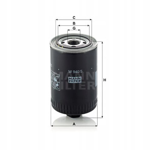 MANN-FILTER W 940/5 Filtr oleju