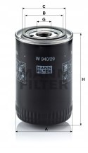 Mann-Filter W 940/29 Filtr oleju