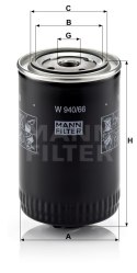 Mann-Filter W 940/66 Filtr oleju
