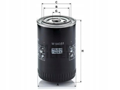 Mann-Filter W 940/81 Filtr oleju
